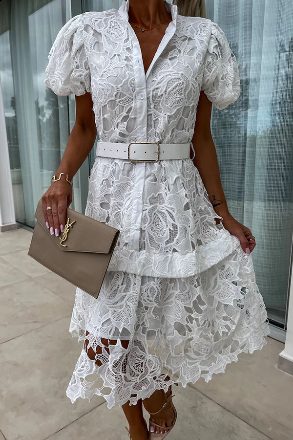 Elegant Floral Midi Dress